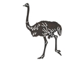 Walking Ostrich DXF File