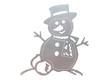 Smiling Snowman DXF File