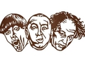 Three Stooges Wall Art