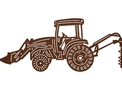 Loader Tractor w/Digger DXF File