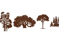 Four_Tree_Views DXF File