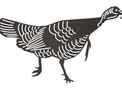 Wild Turkey Side-Profile DXF File